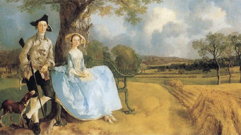 Thomas Gainsborough Robert Andrews and his Wife Frances oil painting image